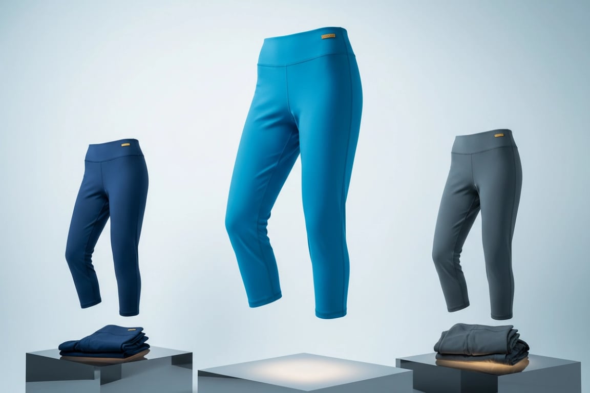 Cropped leggings activewear collection from custom factory