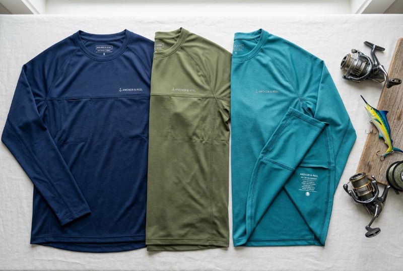 Custom fishing shirts long sleeve sun protection manufacturer