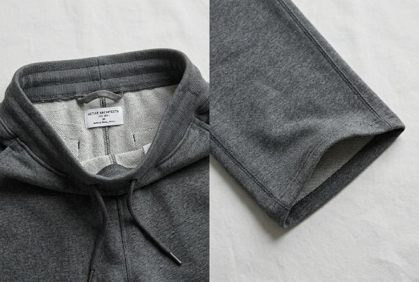 Straight sweatpant open hem and waistband detail