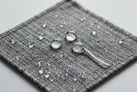 Waterproof coating fabric sample