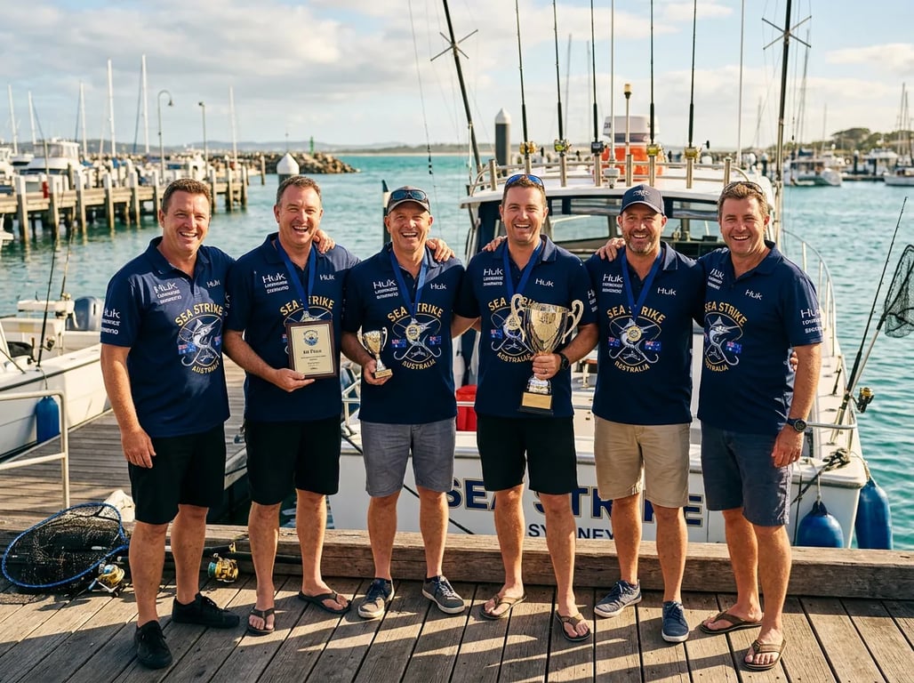 Australian Tournament Fishing Team - Custom Embroidered Team Polos Case Study