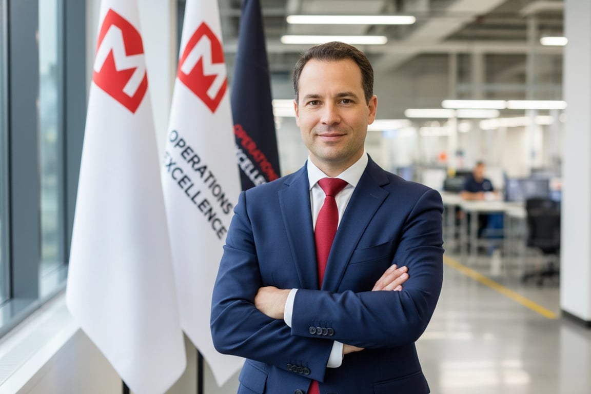 James Mitchell VP Operations at RetailPro Franchise managing brand consistency across 127 franchise locations with corporate flag template system increasing brand compliance from 67 to 94 percent and 75 percent cost savings