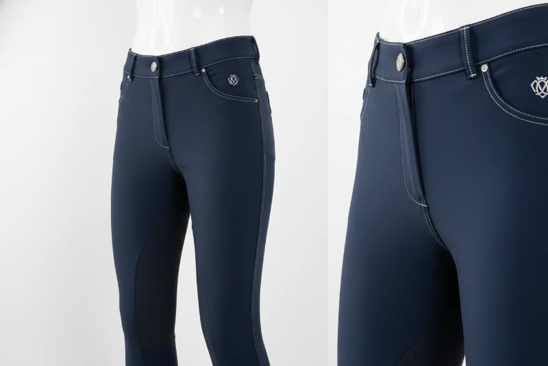 Custom navy riding breeches