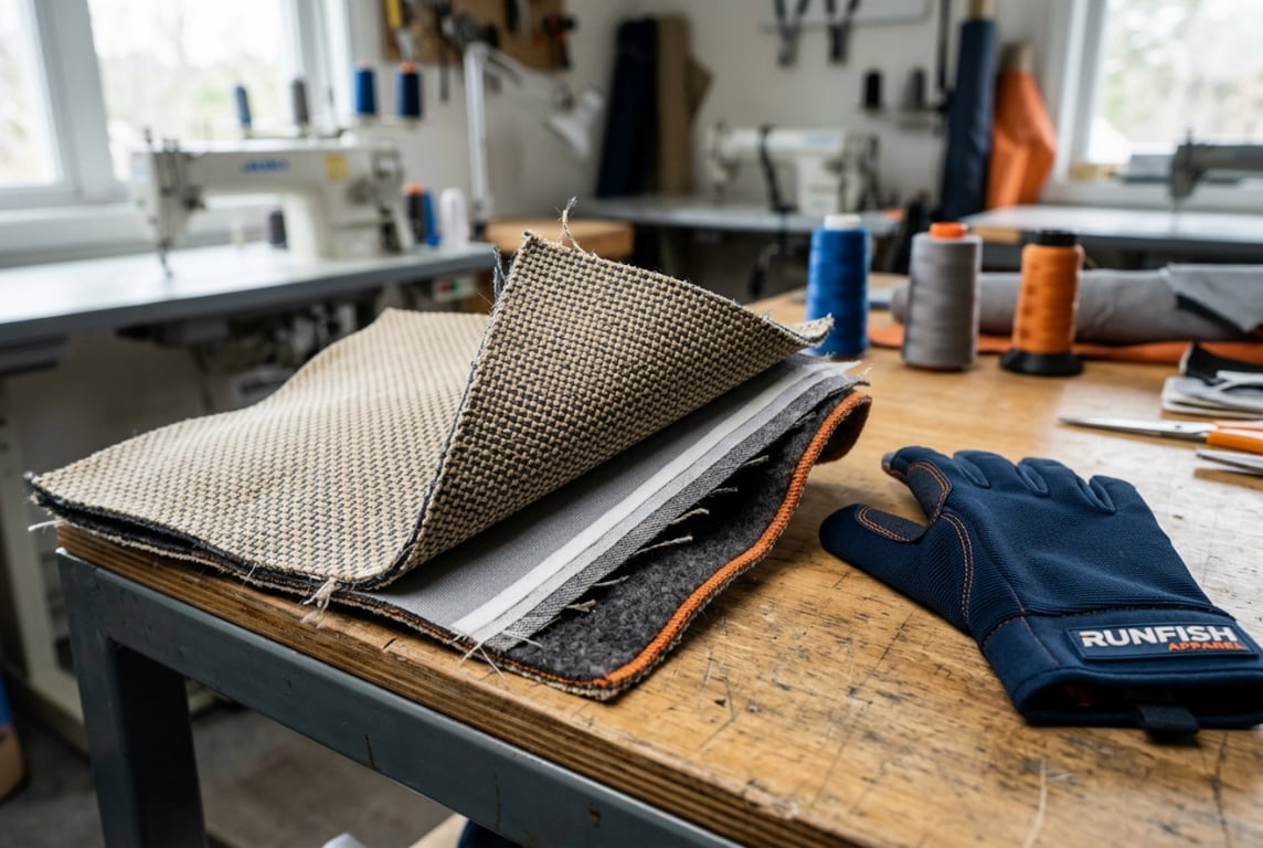 UPF50+ fabric bonding technology for fishing gloves