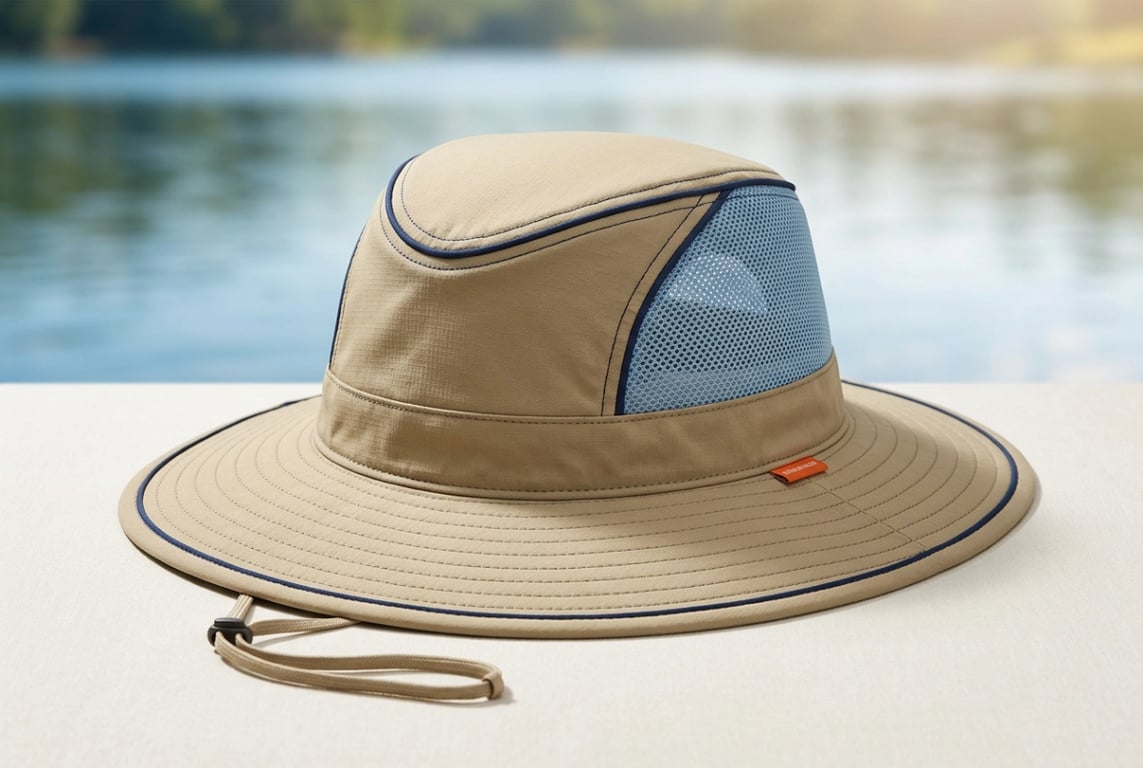 Custom Wide Brim Sun Hat for Fishing - Maximum UV Coverage