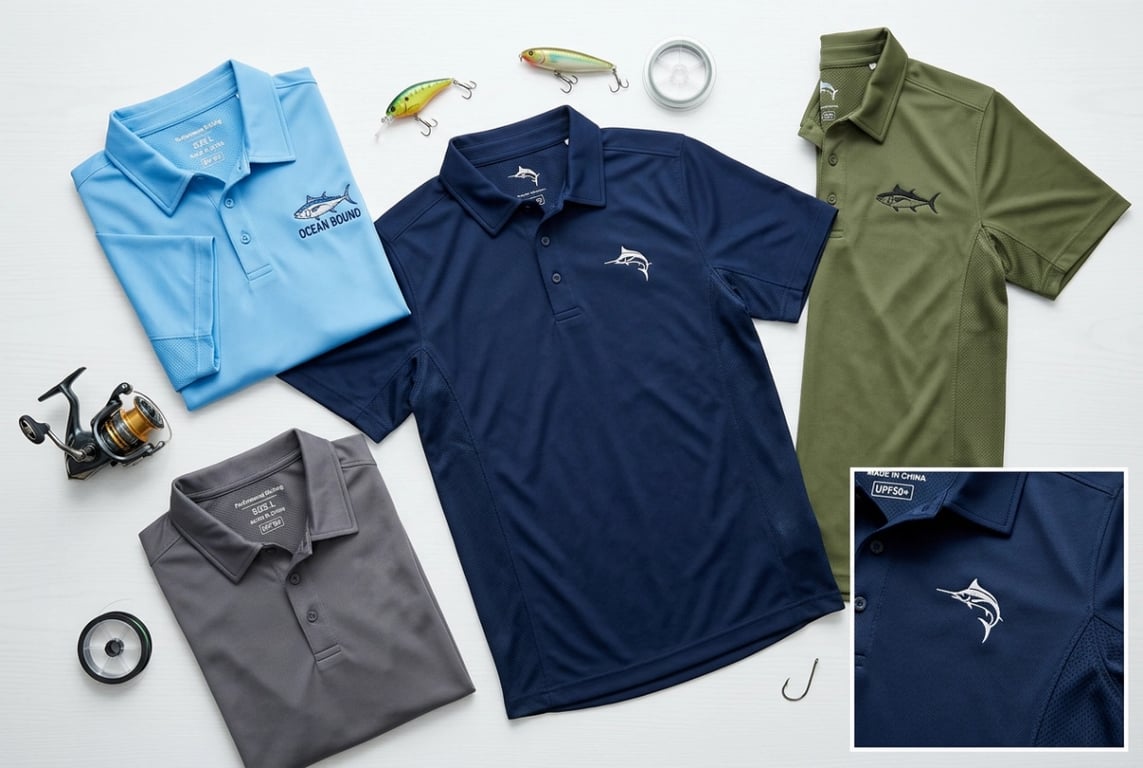 Custom fishing polo shirts manufacturer