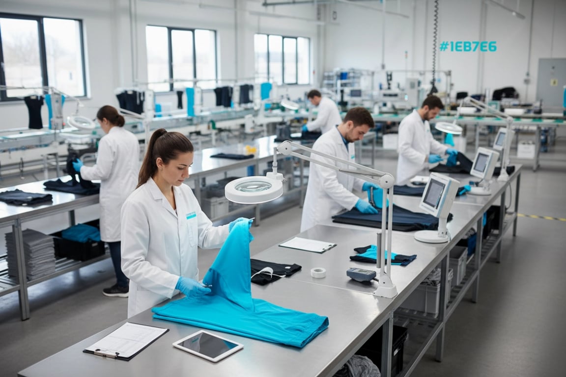 Quality defect inspection - fitness clothing manufacturers Germany quality control