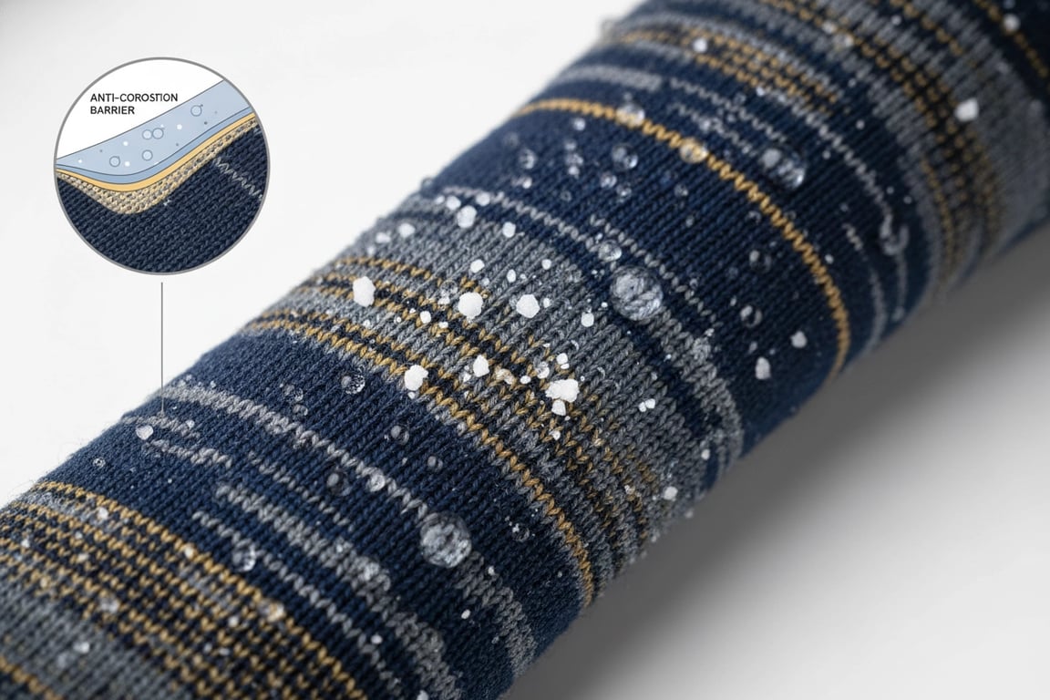 Sweat salt corrosion resistance