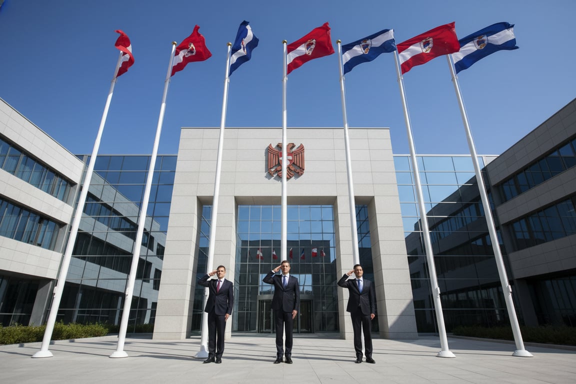 Government ministry diplomatic flags case study - bulk national flag order for embassy corps rotation