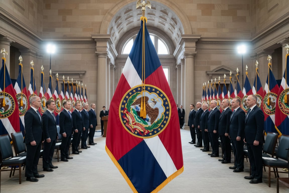 Government project custom flags - triple QC inspection system ensuring regulatory compliance