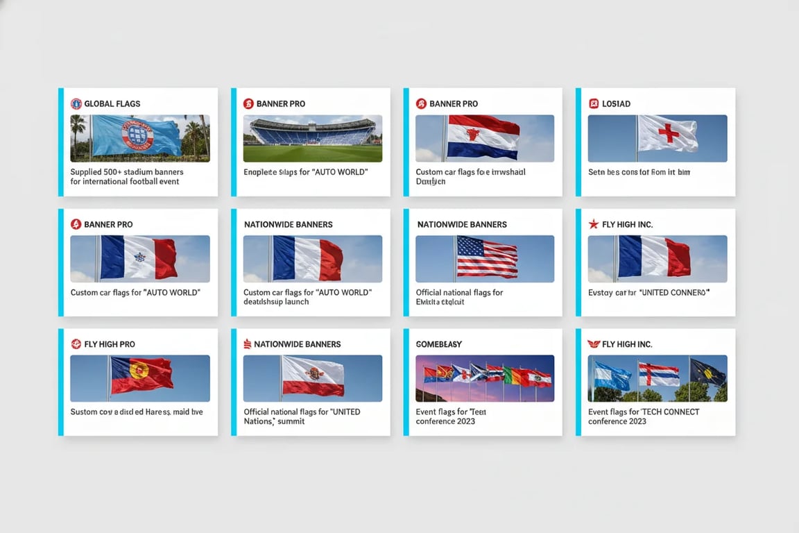 Corporate rebranding case study - 500 custom flags for global office locations