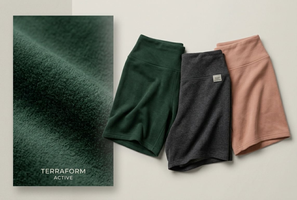 Yoga shorts brushed soft touch fabric