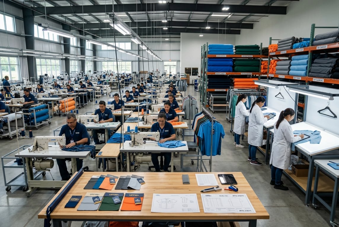 Runfish Apparel fishing clothing factory