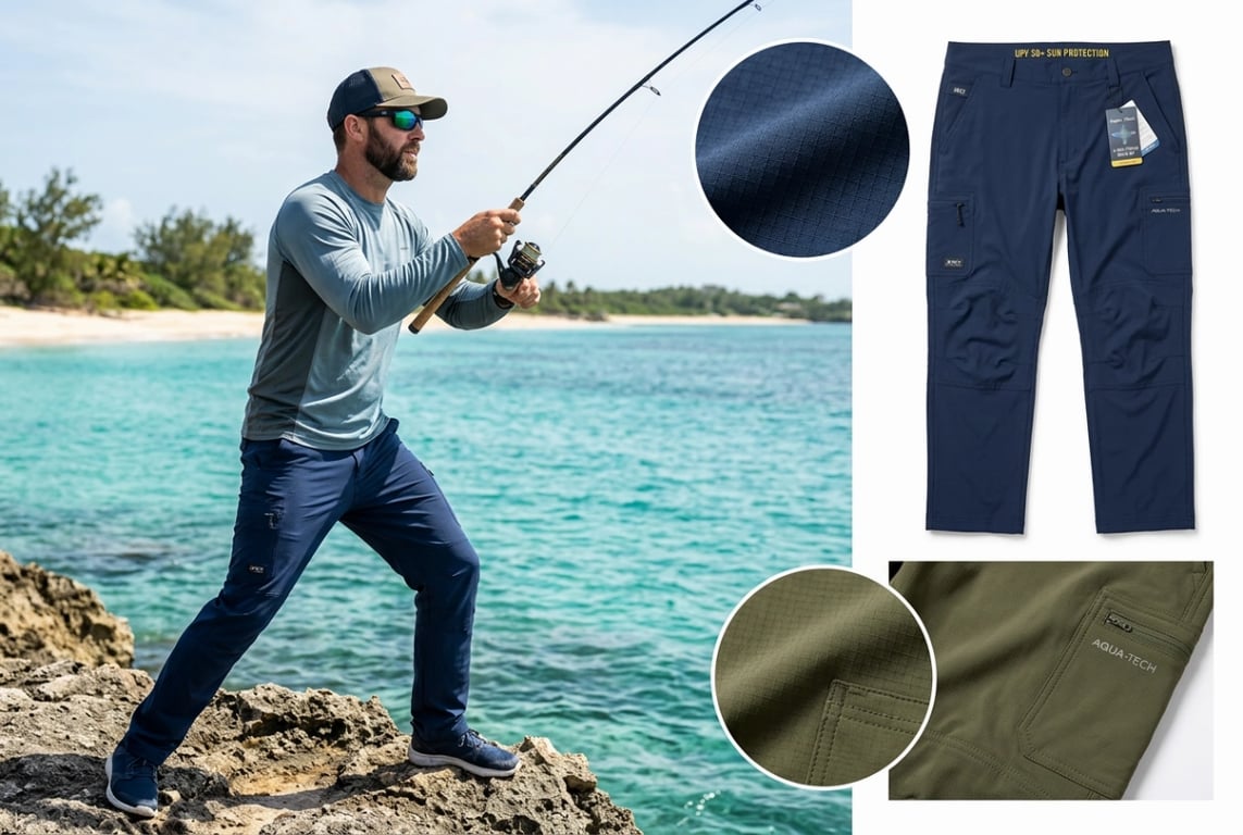 Fishing Pants and Shorts - 4-Way Stretch Quick-Dry