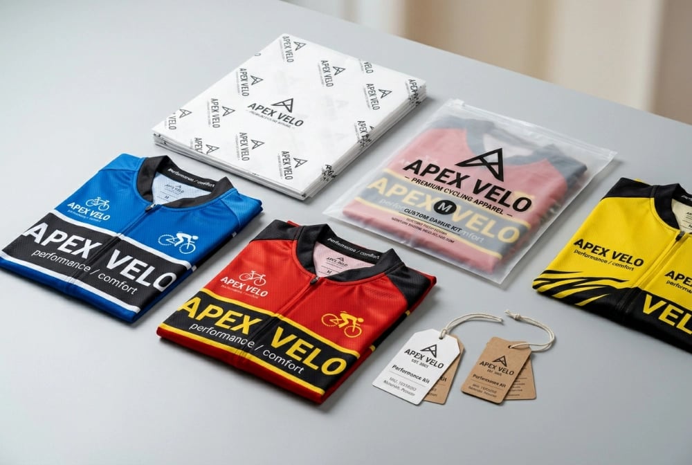 Cycling jersey private-label packaging