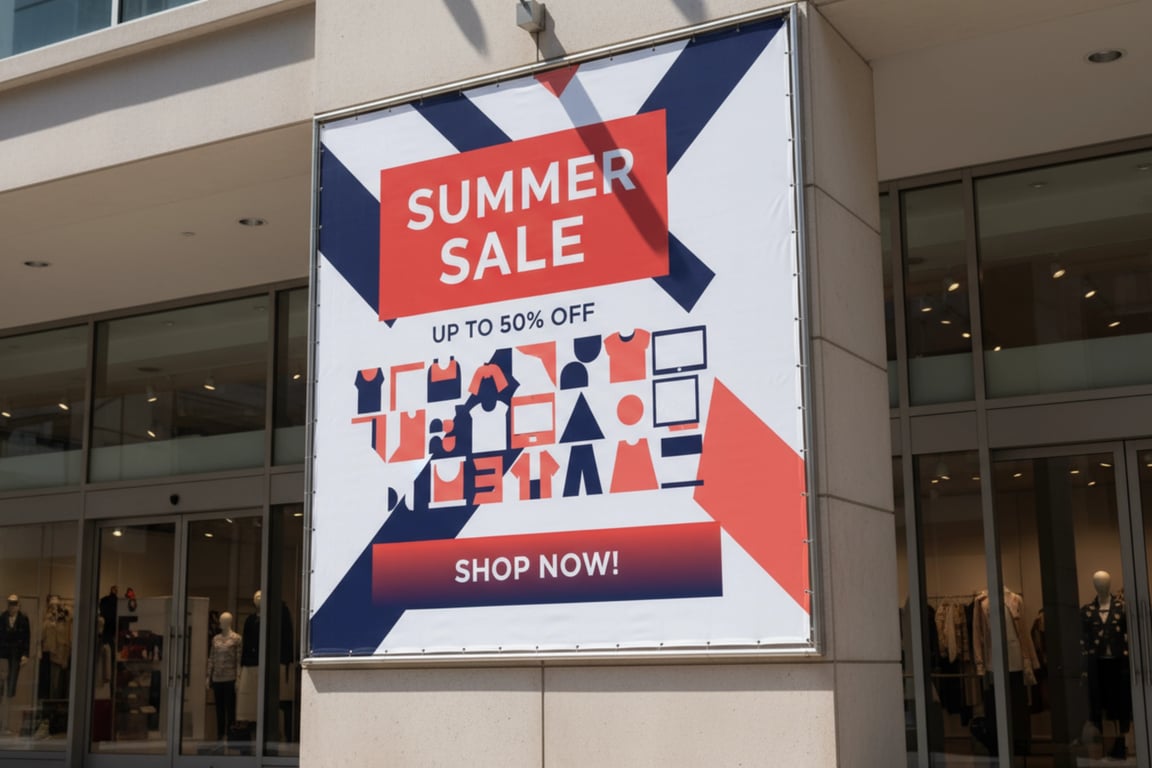 Shop Front Advertising Banner - Promotional Signage