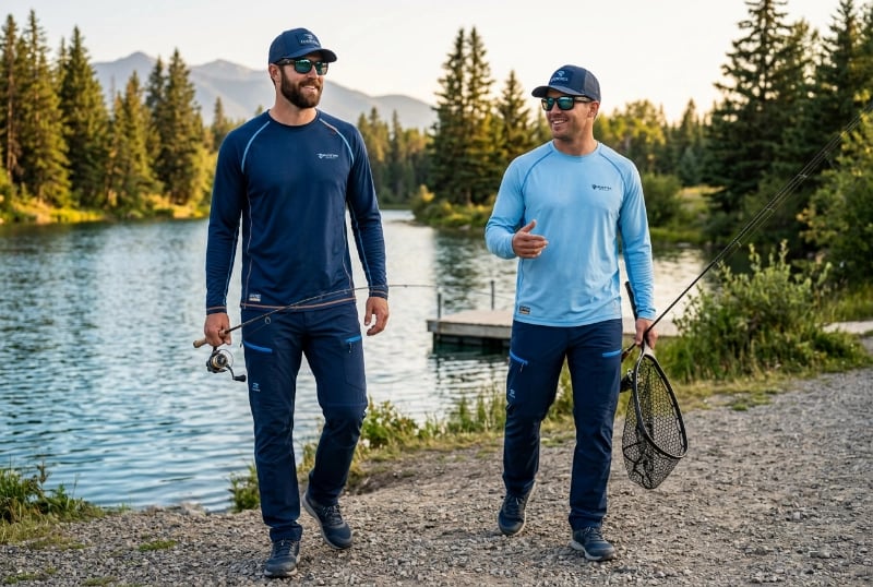 Coordinated matching fishing outfit set