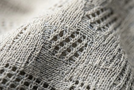 Fishing shirt material weave detail