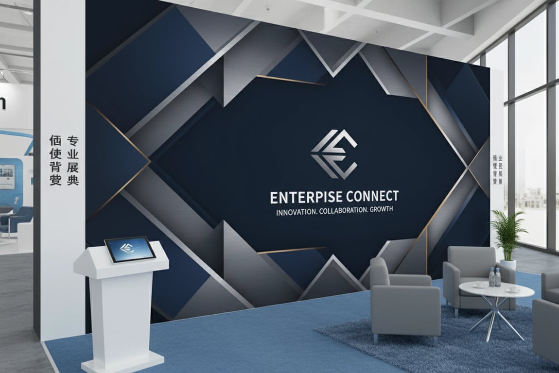 Exhibition booth fabric backdrop banner for trade show professional display