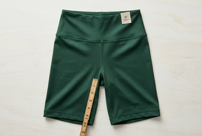 9 inch long yoga shorts