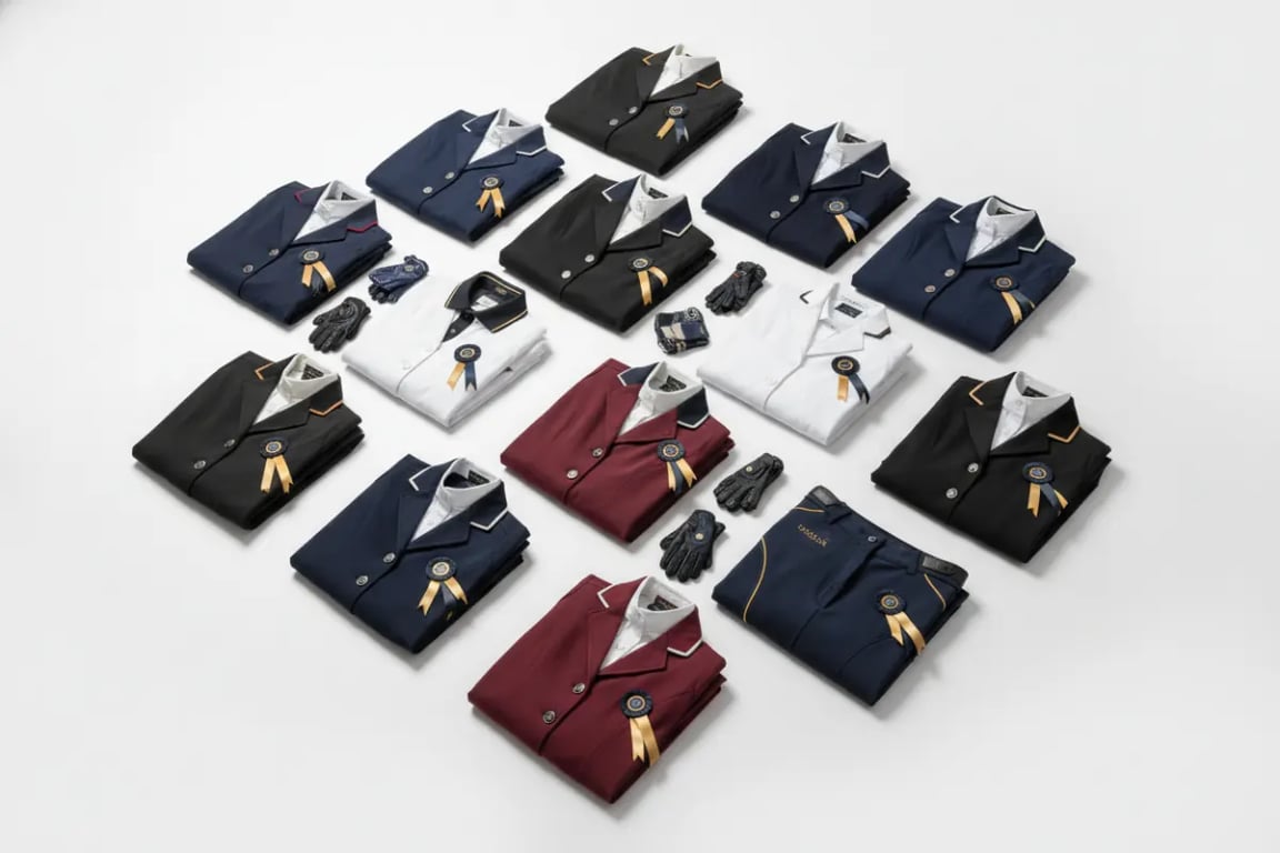Bulk equestrian team wear package sets for riding schools