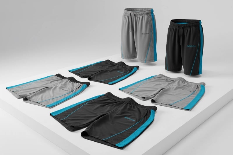 Gym shorts joggers manufacture UK - versatile lightweight sportswear by BeRunClothes