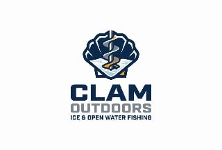 Clam Outdoors Fishing Brand Logo