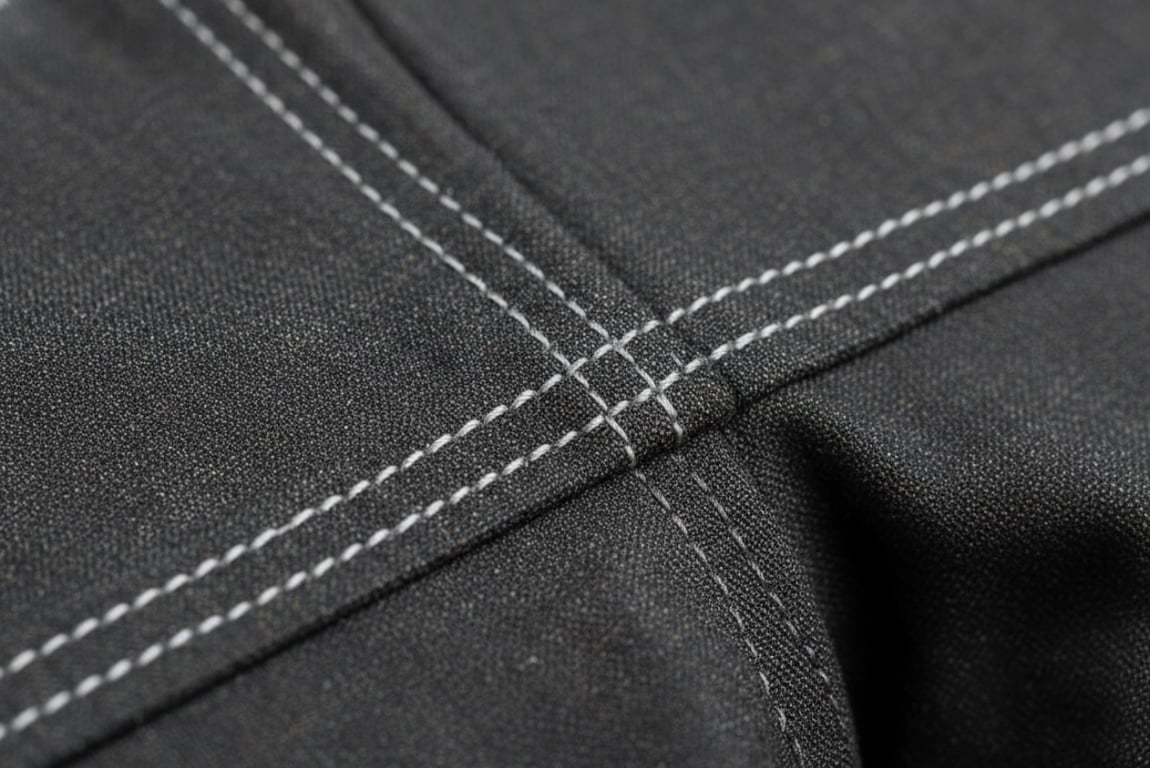 Triple-stitch crotch reinforcement