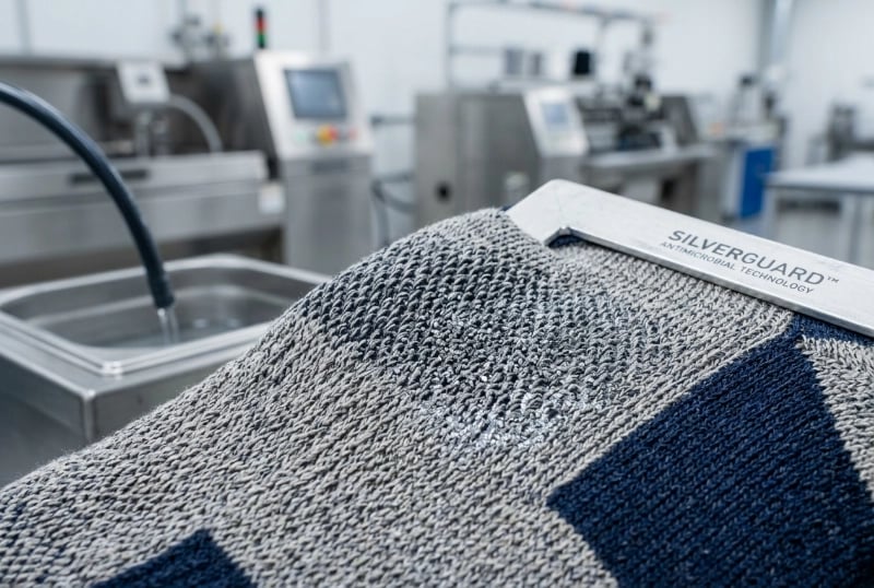 Silver ion anti-microbial treatment for odor control