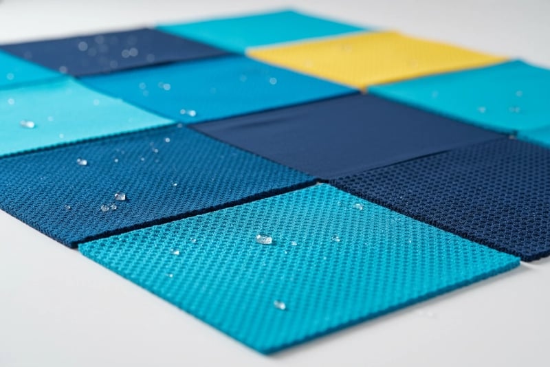 Performance fabric samples