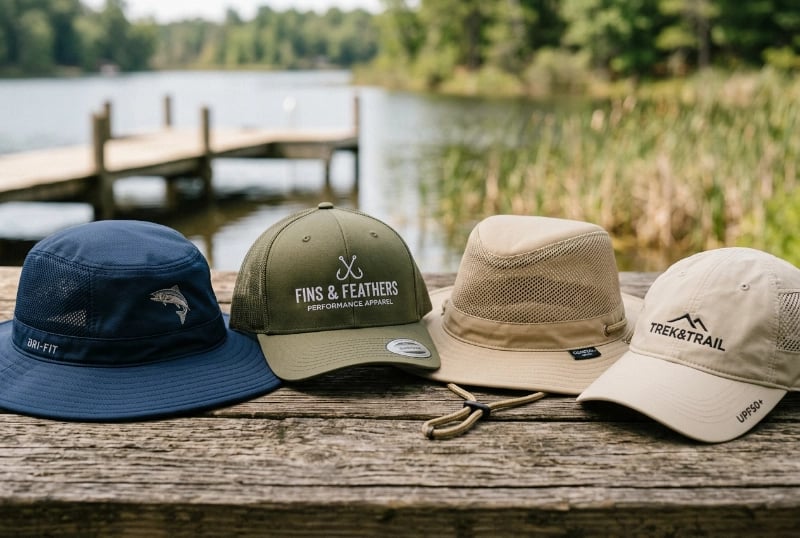 Breathable UPF50+ fishing hats