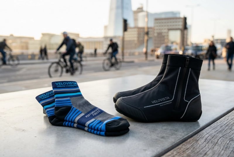 Urban City Commuting Cycling Socks & Overshoes