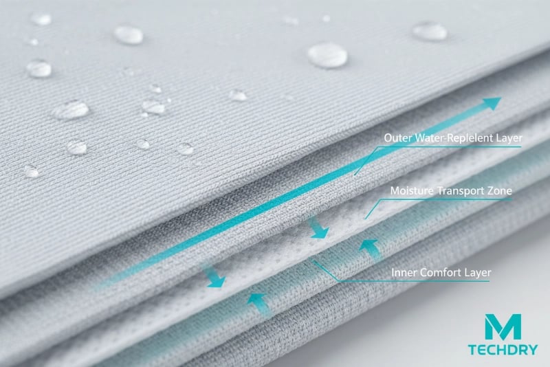 Moisture-wicking fabric technology