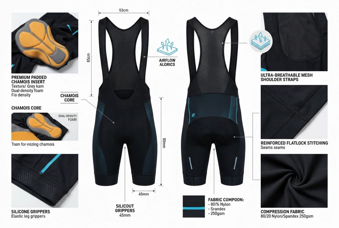 Cycling Bib Shorts Specifications
