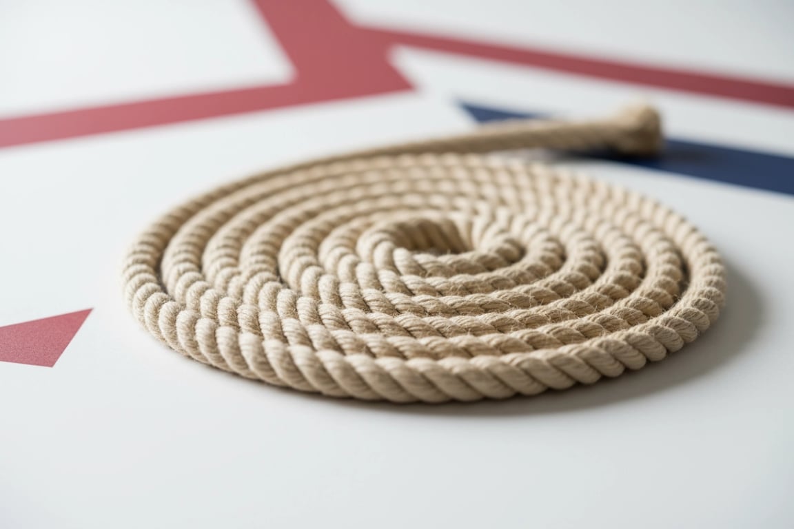 Natural Cotton Flag Rope - GOTS Certified Organic Halyard for Ceremonies