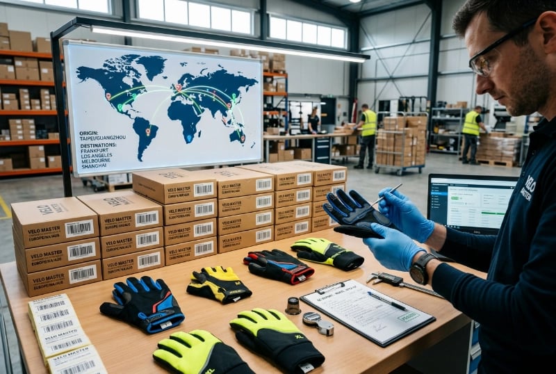 Cycling Gloves QC and Global Shipping