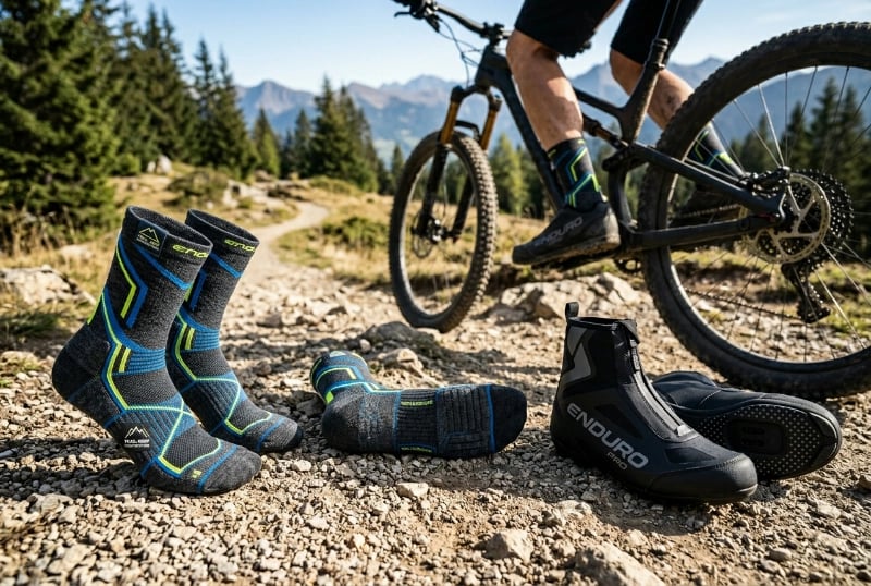 Enduro MTB Cycling Socks & Overshoes