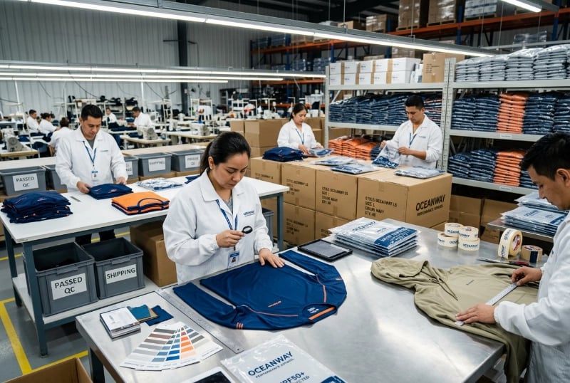 Quality Inspection and Finished Garment Packaging Area