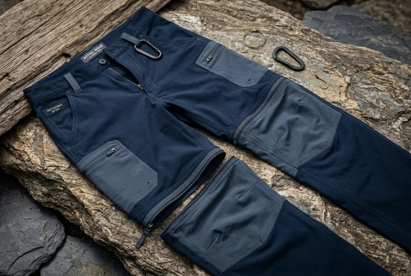 Convertible zip-off fishing pants