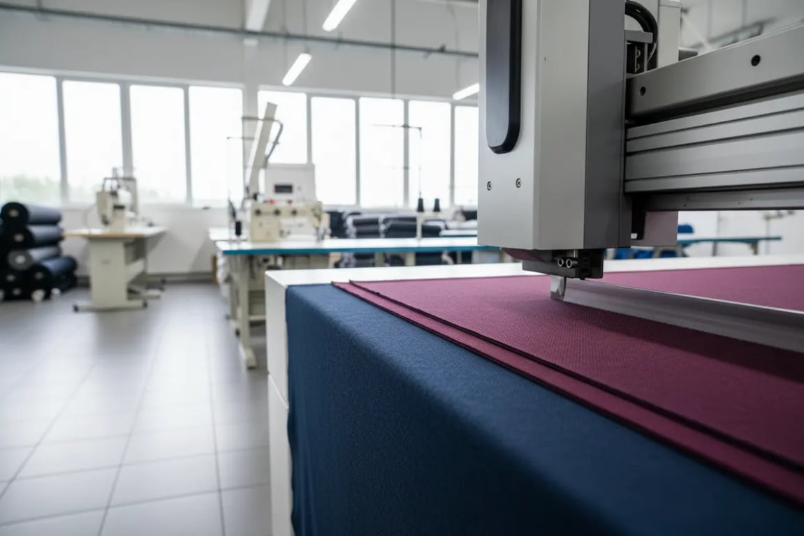 Precision fabric cutting machine
