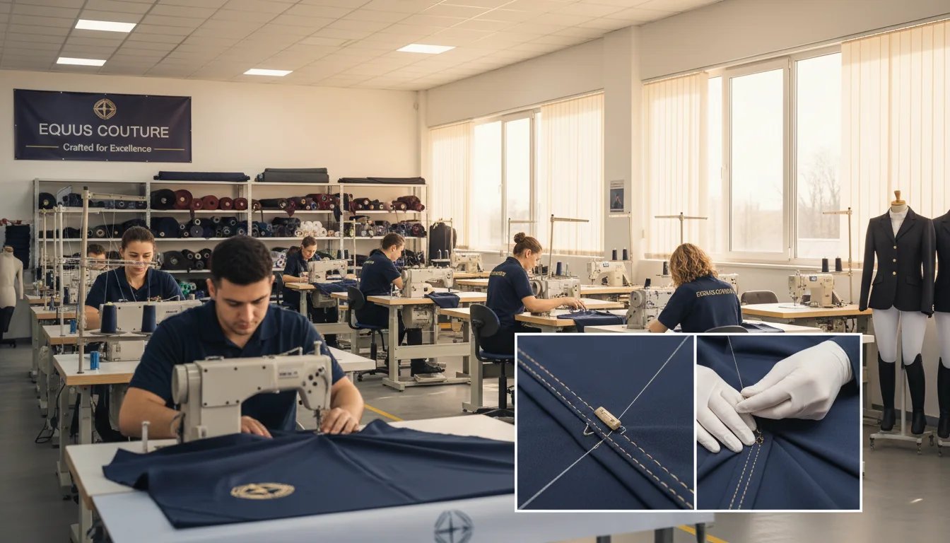 Custom equestrian apparel manufacturing factory - OEM ODM production of riding breeches and show jackets