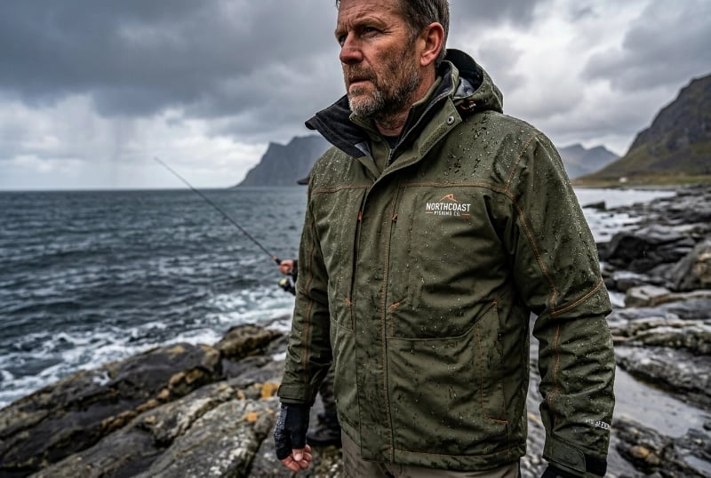 Waterproof fishing jackets windproof seam sealed