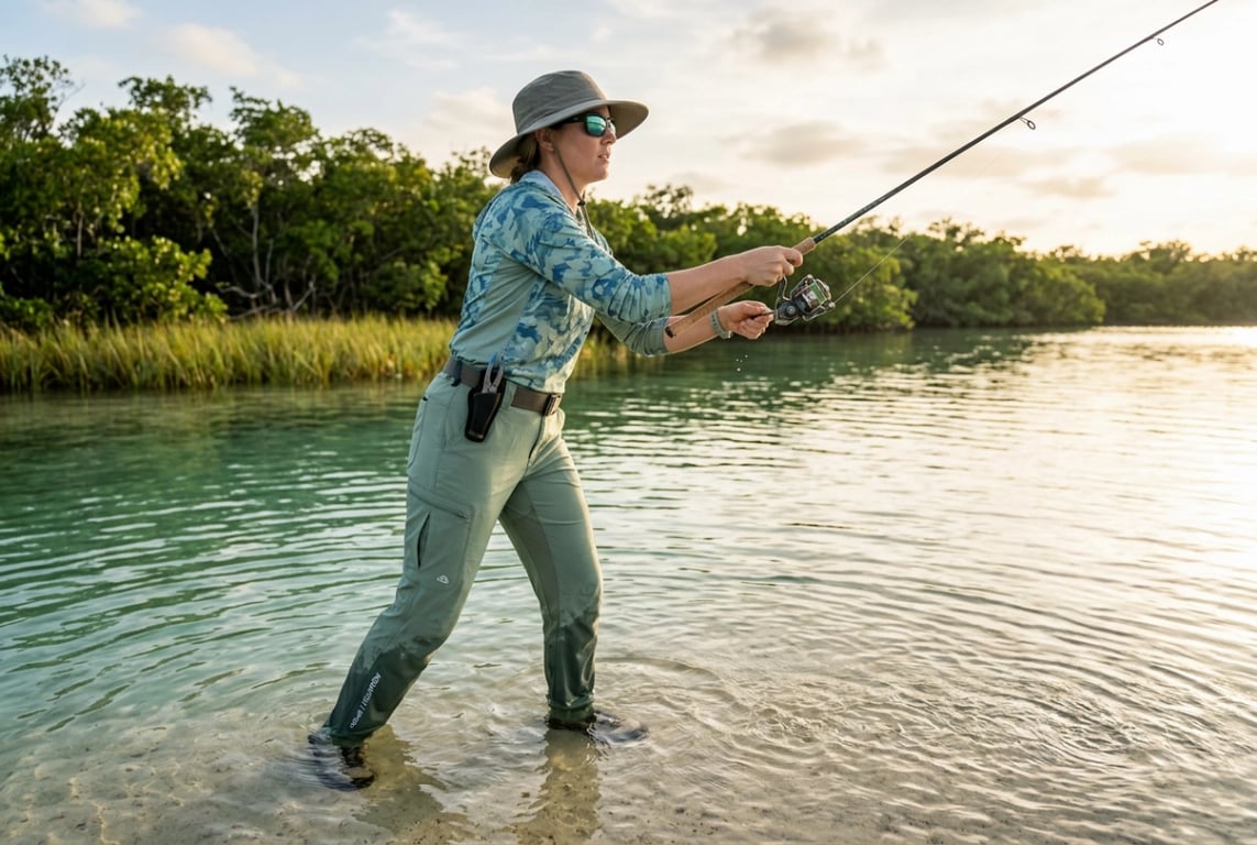 Inshore Saltwater Wade Fishing - Lightweight Sun Pants for Coastal Anglers