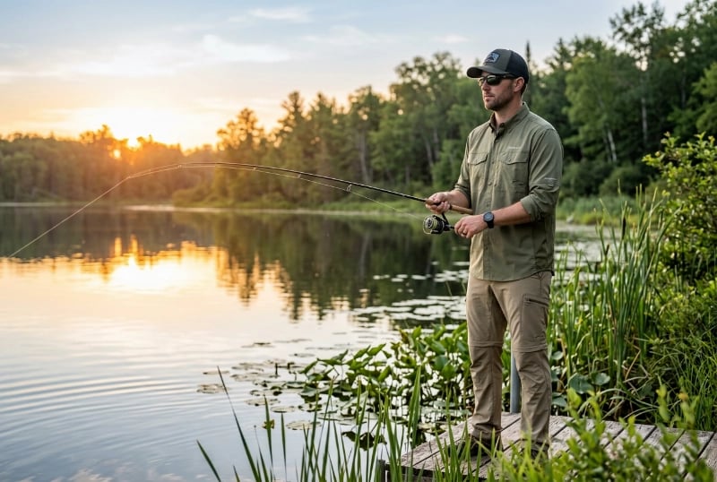 Freshwater lake fishing apparel UPF50+