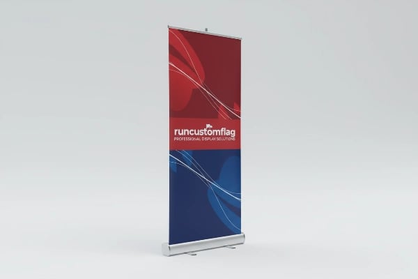 Roll Up Banner - Retractable banner stand with aluminum base