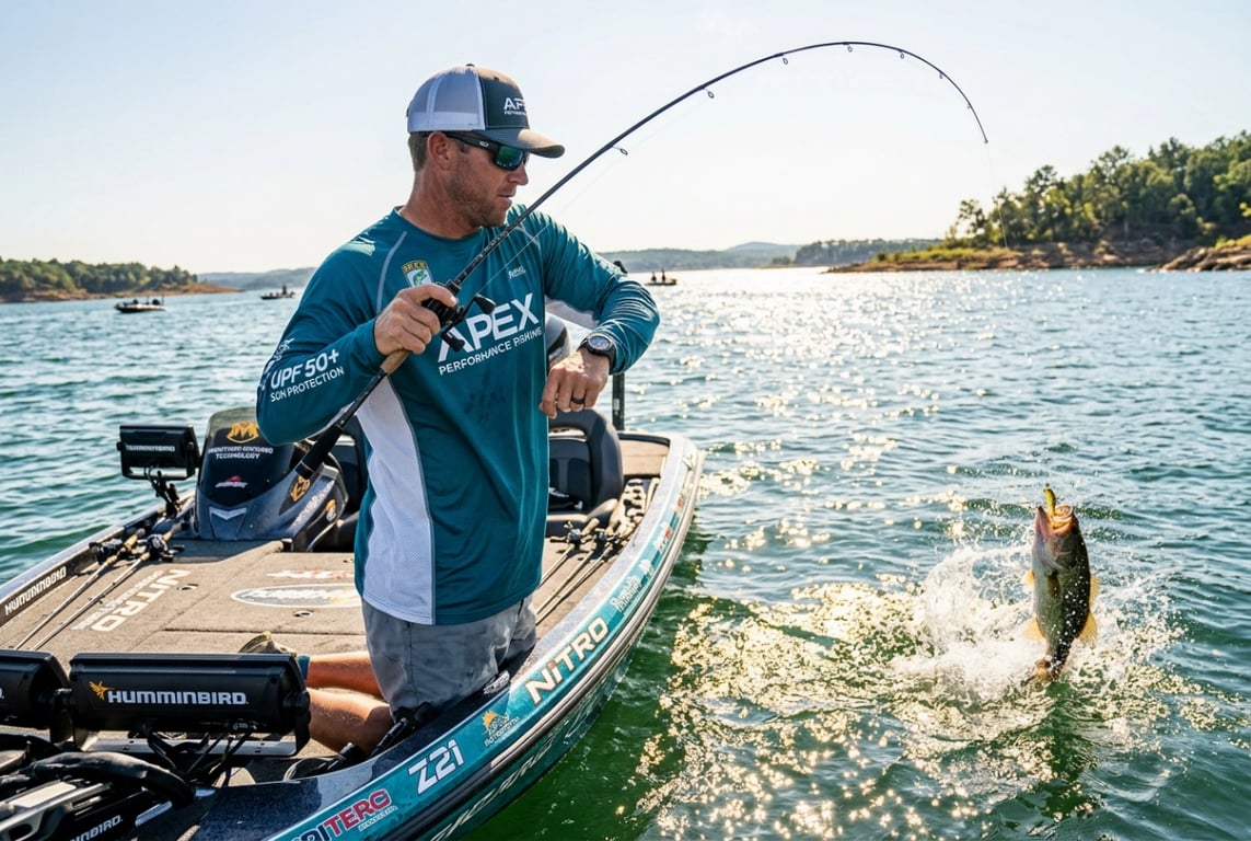 Tournament fishing competition requiring quick-dry fishing shirts
