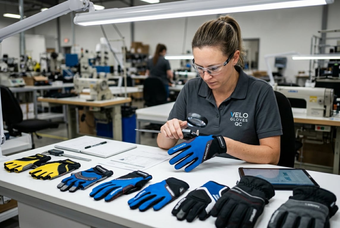Cycling Gloves Quality Control Inspection