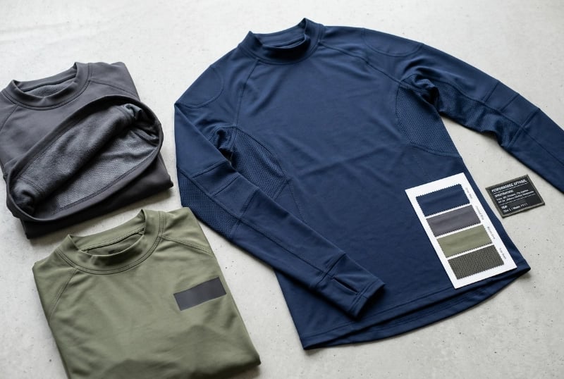 Performance base layers thermal compression