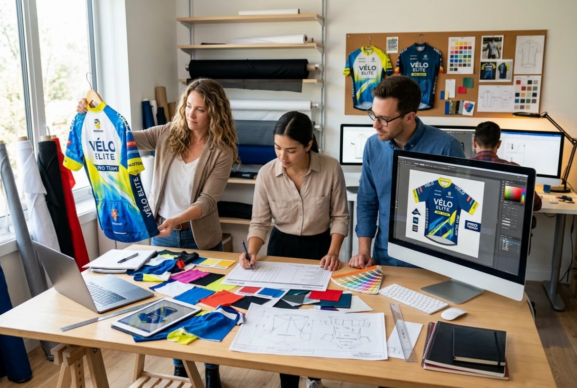 In-house cycling jersey design team