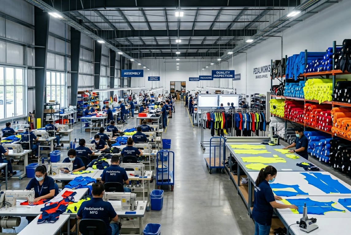 Run Cycling Apparel manufacturing facility